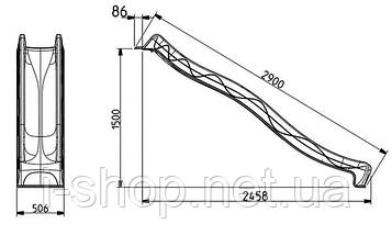 Гірка для спуску 3 метри, різні кольори!, фото 2