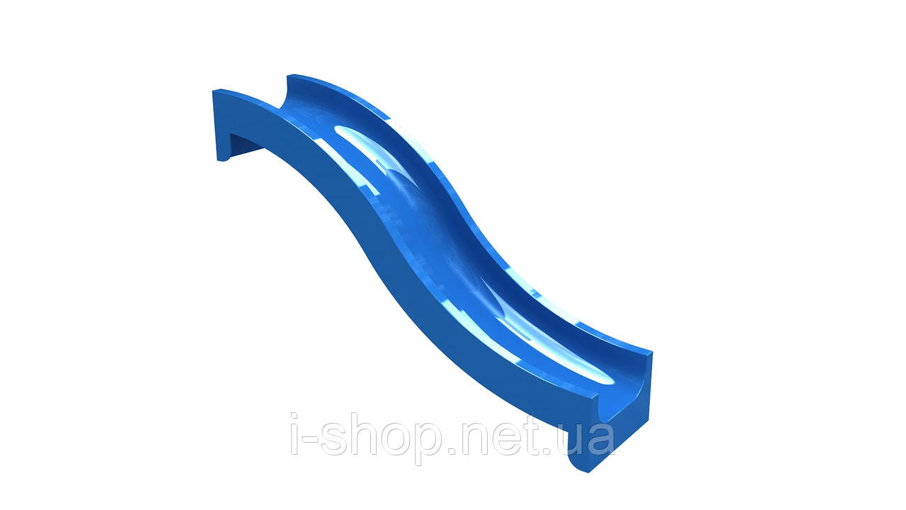 Спуск для гірки скло пластиковий 2,8 м, H-1,2 м.