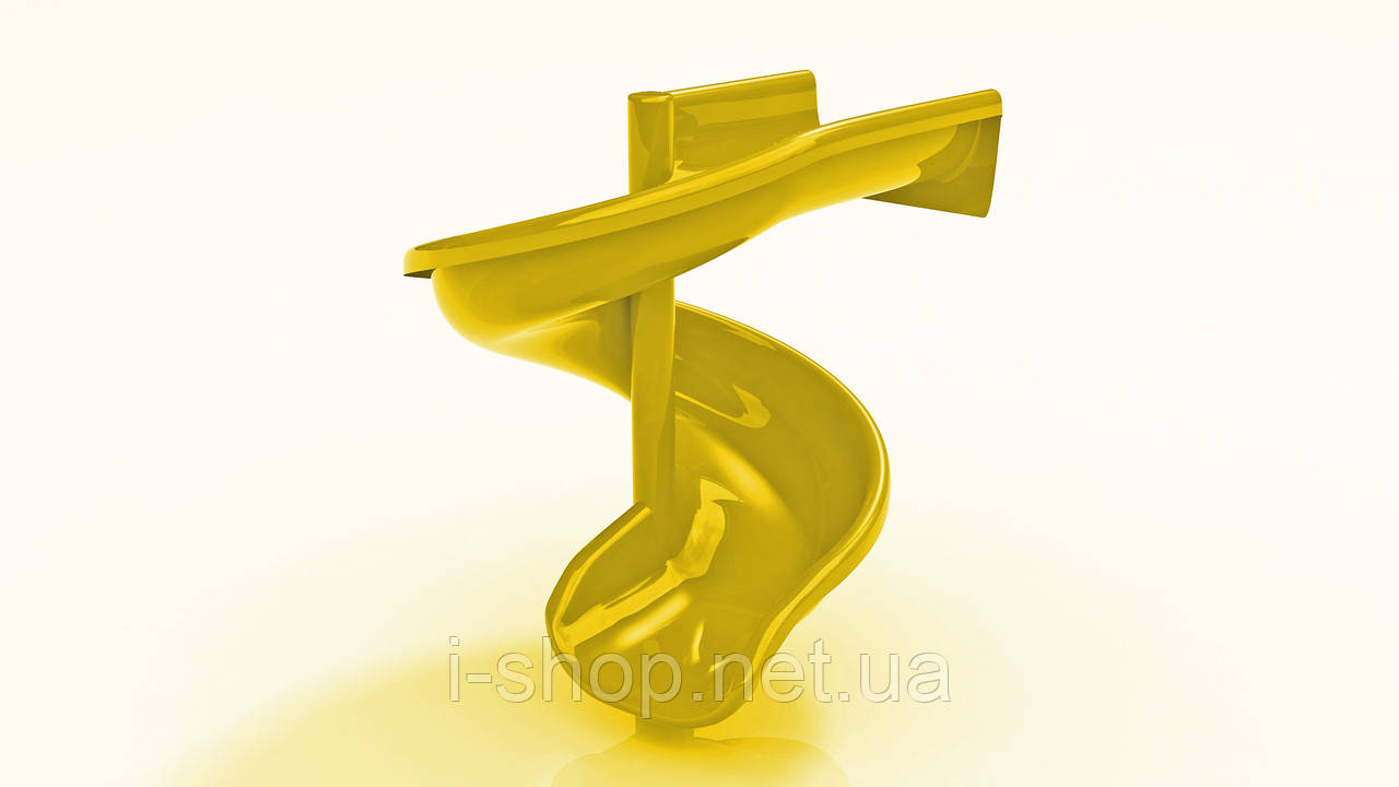 Гірка пластикова гвинтова H-1,5 м. подовжена