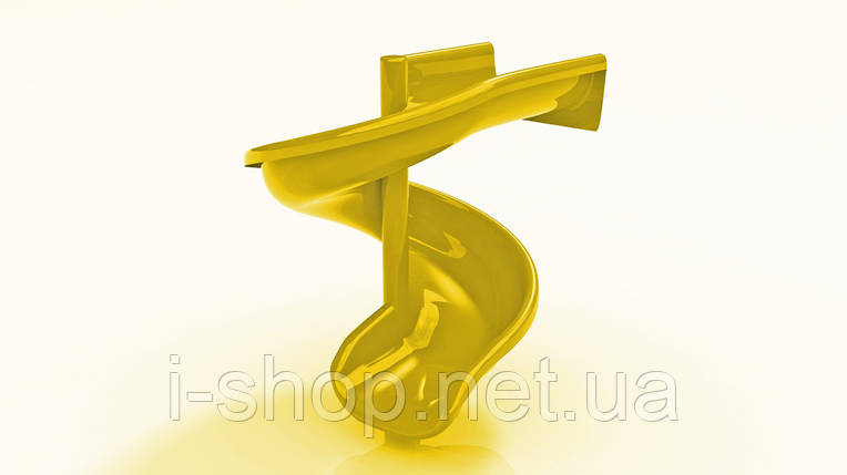 Гірка пластикова гвинтова H-1,5 м. подовжена, фото 1