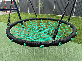 Гойдалка гніздо лелеки Lux 120 см зелений, фото 2