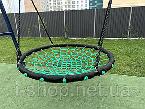 Гойдалка гніздо лелеки Lux 120 см зелений, фото 4