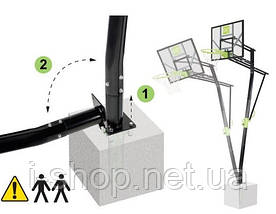 Баскетбольна стійка EXIT Galaxy + кільце з амортизацією, фото 5
