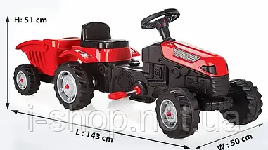 Педальний Трактор із причепом Woopie MAX 28651, фото 2
