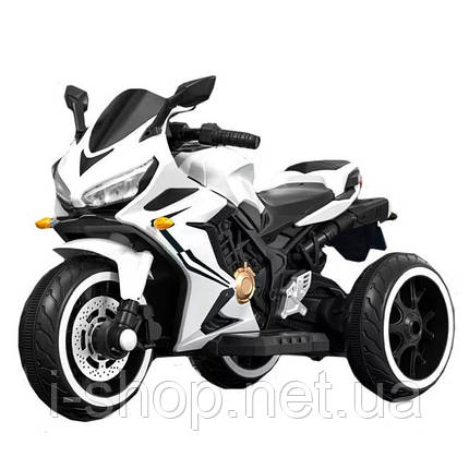 Дитячий електромотоцикл SPOKO SP-518 білий, фото 1