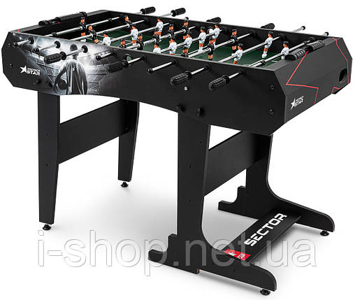 Настільний футбол Hop-Sport Sector чорно-білий, фото 1