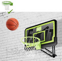 Баскетбольний щит Exit регульований чорний + кільце з амортизацією, фото 3