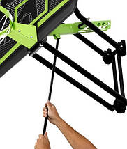 Баскетбольний щит Exit регульований чорний + кільце з амортизацією, фото 4