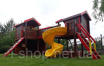 Гвинтовий спуск синій пластиковий Туреччина висота 150 см, фото 3