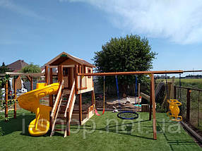 Гвинтовий спуск синій пластиковий Туреччина висота 150 см, фото 5