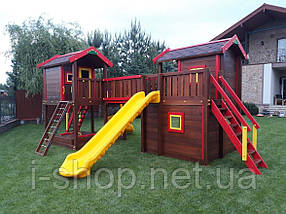 Гірка для спуску на ігровому майданчику зелена з литого пластику 3.5 метра Туреччина, фото 3