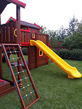 Гірка для спуску на ігровому майданчику зелена з литого пластику 3.5 метра Туреччина, фото 4