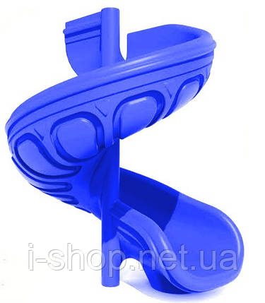 Гвинтовий спуск синій пластиковий Туреччина висота 150 см, фото 1