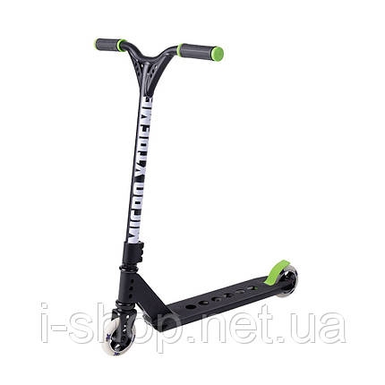 Самокат MICRO серії "Trixx & Ramp" - ЧОРНИЙ (до 100 kg, двоколісний, алюмін.), фото 1