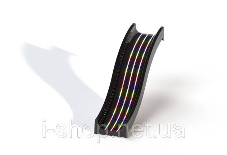 Дитяча гірка спуск "Хвиля Барвиста" з LED підсвічуванням