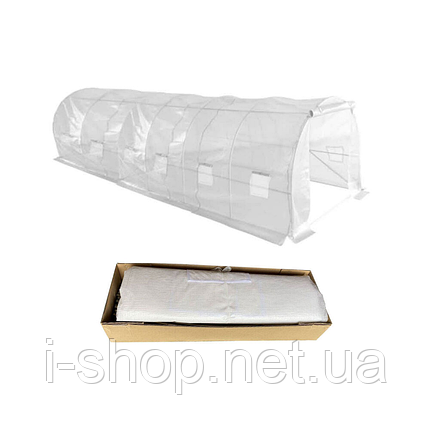 Садова плівка для теплиці 18 м2 (6 х 3 х 2 м) BASS POLSKA, UV-12, Прозора, фото 1