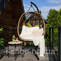 Підвісне крісло-кокон Di Volio Corta одномісне бежевий, фото 2