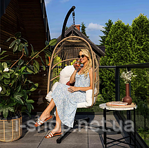 Підвісне крісло-кокон Di Volio Beluno бежевий, фото 2