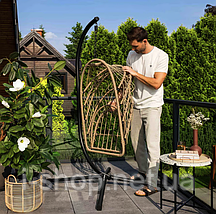 Підвісне крісло-кокон Di Volio Beluno бежевий, фото 4