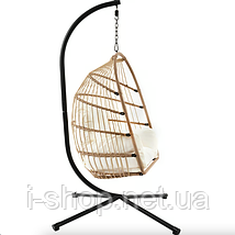 Підвісне крісло-кокон Di Volio Beluno бежевий, фото 5