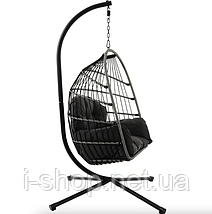 Підвісне крісло-кокон Di Volio Beluno графітовий, фото 5