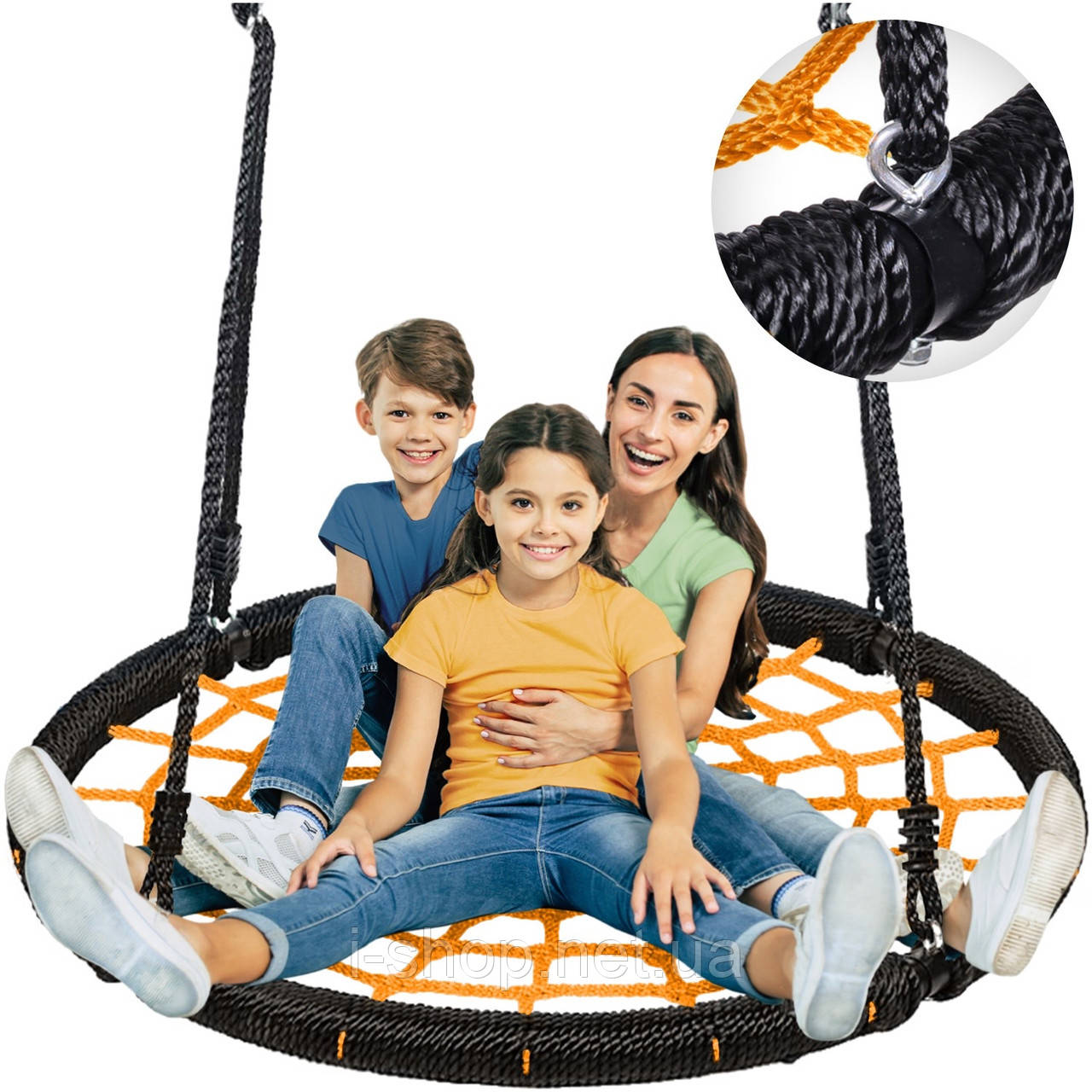 Гойдалка Гніздо Лелеки PRO 120 см Жовтий