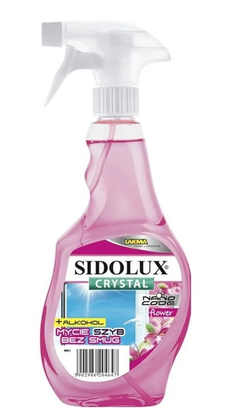 Засіб для миття вікон та скляних поверхонь Sidolux Crystal Квітковий 500 мл, фото 1