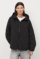 Куртка жіноча оверсайз стьобана чорна Medicine XS