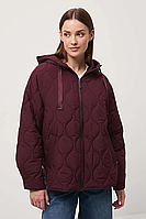 Куртка жіноча оверсайз стьобана бордова Medicine