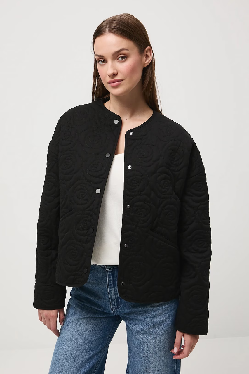 Куртка жіноча стьобана чорна Medicine - фото 1 - id-p2763519730