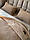 Зимовий комплект постільної білизни двосторонній Wooden Kahve євро Туреччина, фото 7