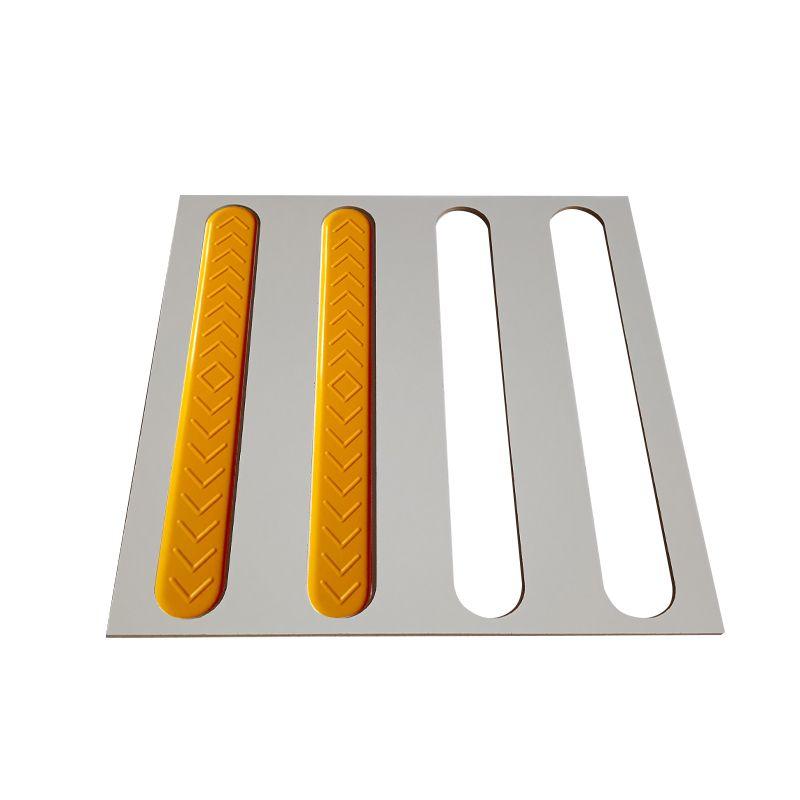 Трафарет з ДВП 300х300 для тактильних індикаторів "Смуга" (без індикаторів) (323-5856), фото 1