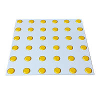 Трафарет з ДВП 400х400 для гнучких тактильних індикаторів "Конус" - прямий (323-5853)