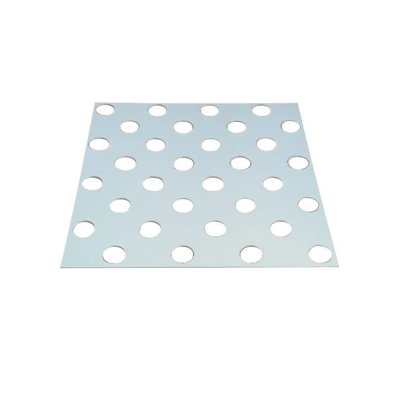 Трафарет з ДВП 410х410 для метал. тактильних індикаторів d36мм "Конус"- ромб (без індикаторів) (323-5852), фото 1