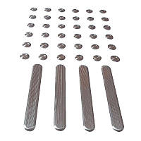 Тактильний індикатор металевий "Конус" самоклеючий 5х35 мм (323-5804)