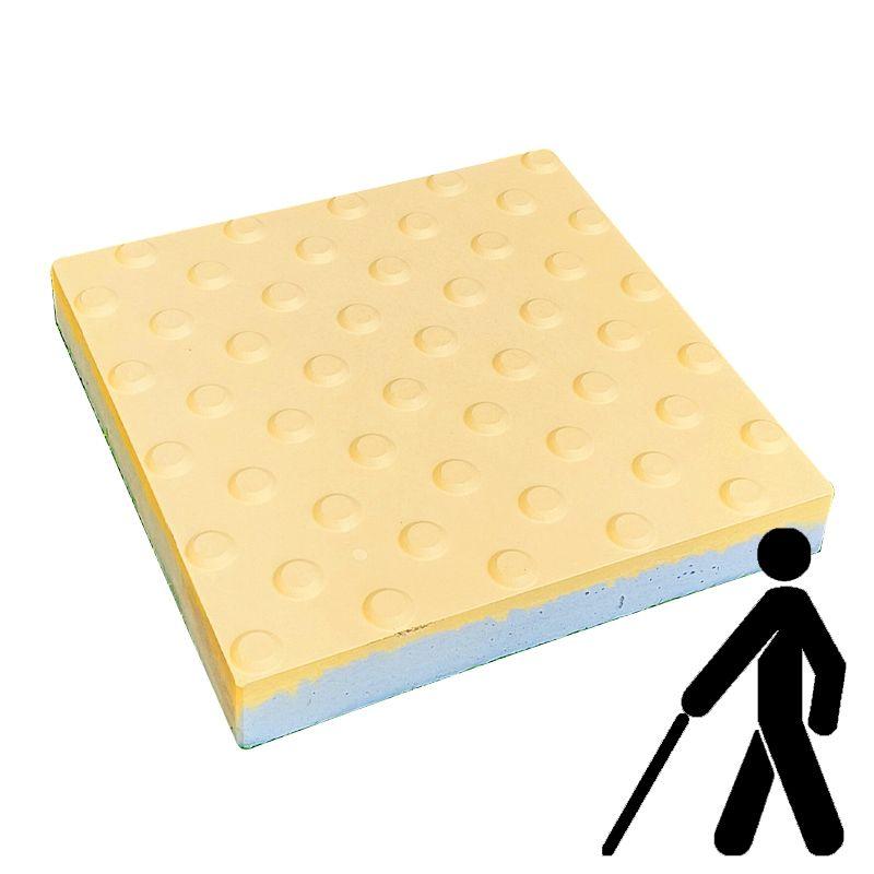 Тактильна плитка бетона "Конус" 500х500х60 жовта (323-5848), фото 1