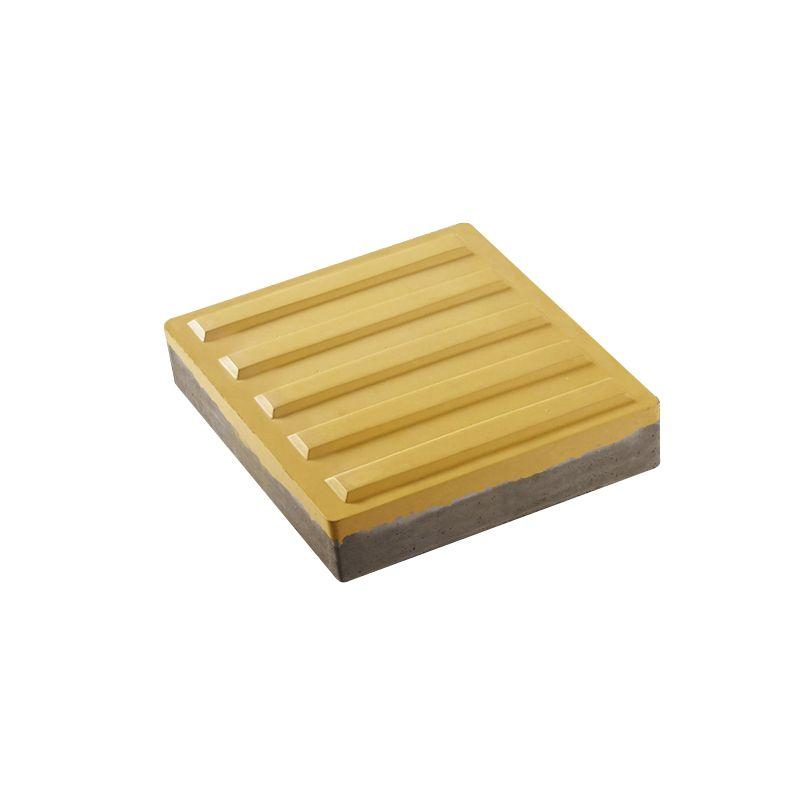 Тактильна плитка бетонна "Полоса" 400х400х60 жовта ДСТУ ISO 23599:2017 (323-5827), фото 1