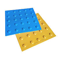 Тактильна плитка поліуретанова "Конус" 400х400х3 (синя) (323-5828)