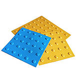 Тактильна плитка поліуретанова "Конус" 400х400х3 (синя) (323-5828), фото 5