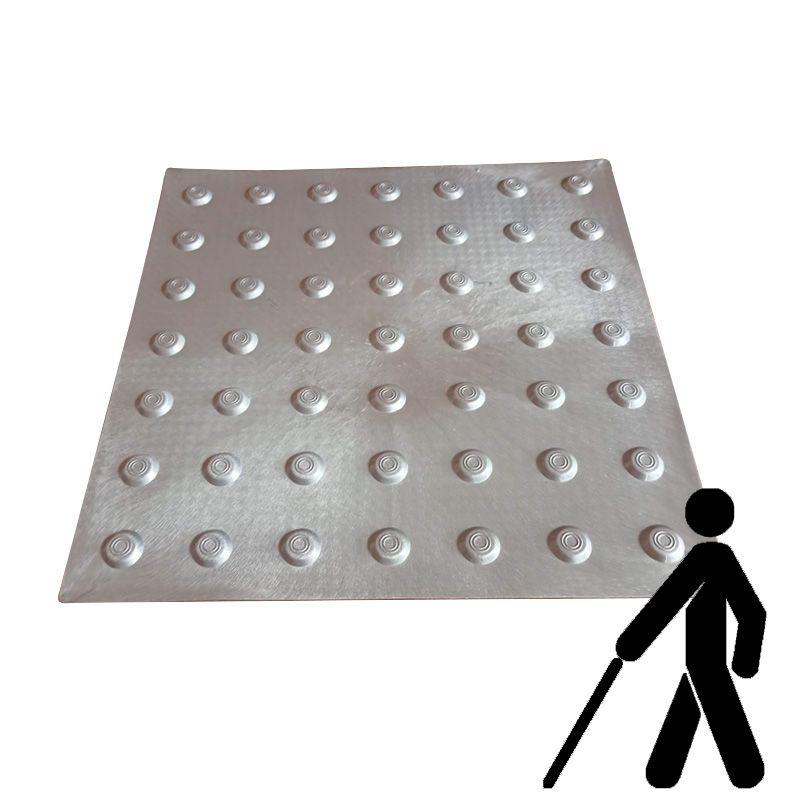 Тактильна плитка поліуретанова "Конус" 400х400х3 (сіра) (323-5829), фото 1