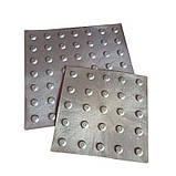 Тактильна плитка поліуретанова "Конус" 400х400х3 (сіра) (323-5829), фото 3