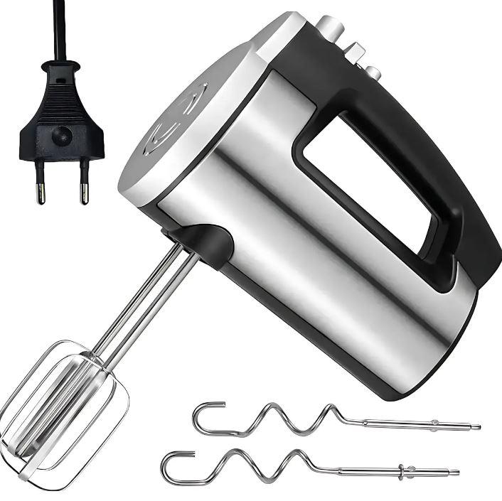 Міксер ручний Hoffmans 800W HM-8839, 6 швидкостей, режим турбо, з вінчиками та гаками в комплекті