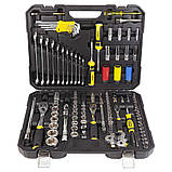 Набір насадок торцевих і біти, ключів, інструментів 1⁄4" 3⁄8" 1⁄2" 128 шт CrV SIGMA (6003791), фото 2