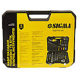 Набір насадок торцевих і біти, ключів, інструментів 1⁄4" 3⁄8" 1⁄2" 128 шт CrV SIGMA (6003791), фото 7