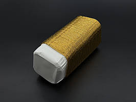 Форми для випічки з алюмінієвої фольги. 8х8х3,5 см. Набір 50 шт. Колір біло золотий.