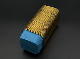 Форми для випічки з алюмінієвої фольги. 8х8х3,5 см. Набір 50 шт. Колір синьо золотий.