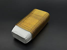 Форми для випічки з алюмінієвої фольги. 10х5,5х4см. Набір 50 шт. Колір біло золотий.