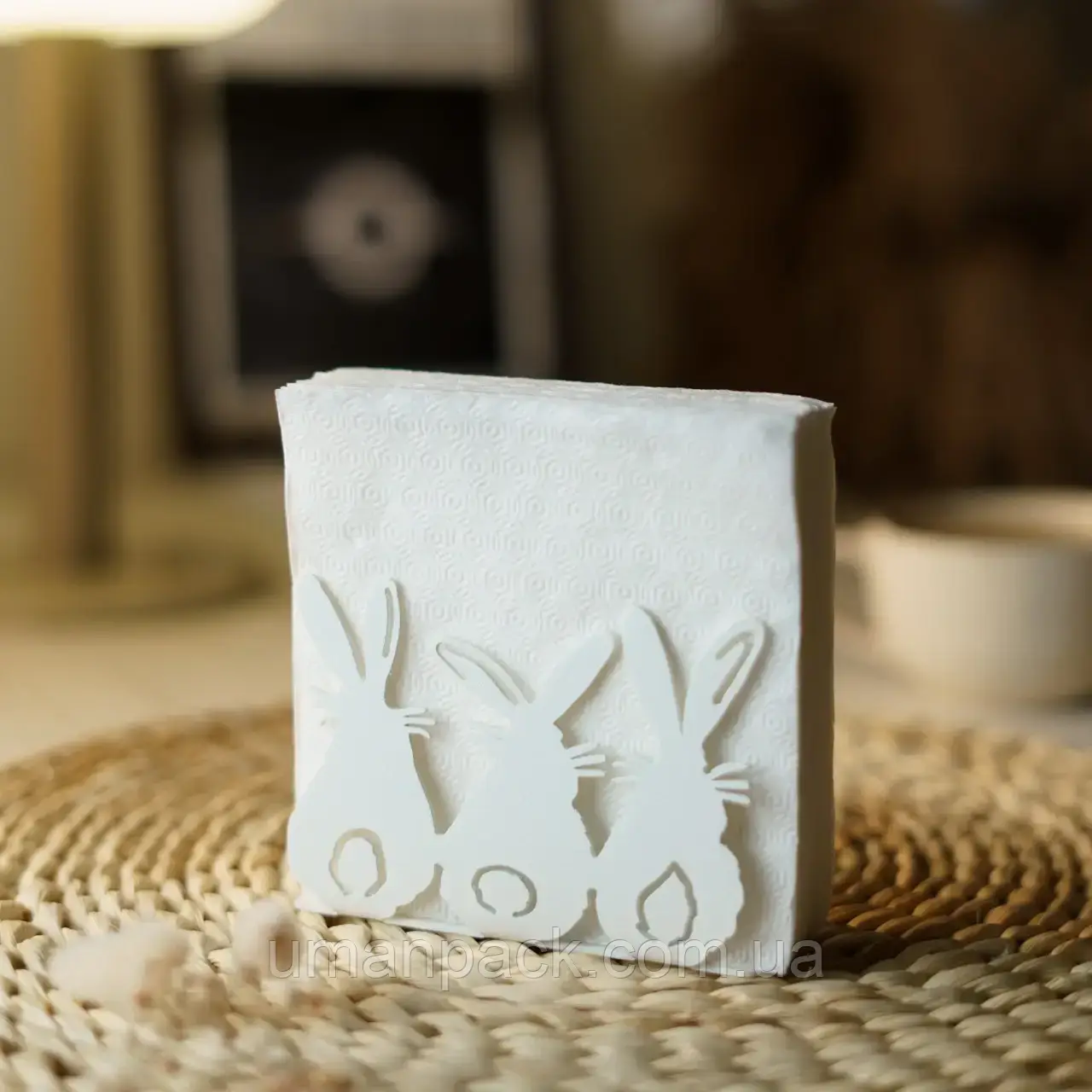 Підставка для серветок для. Колір білий. 13х9x4см