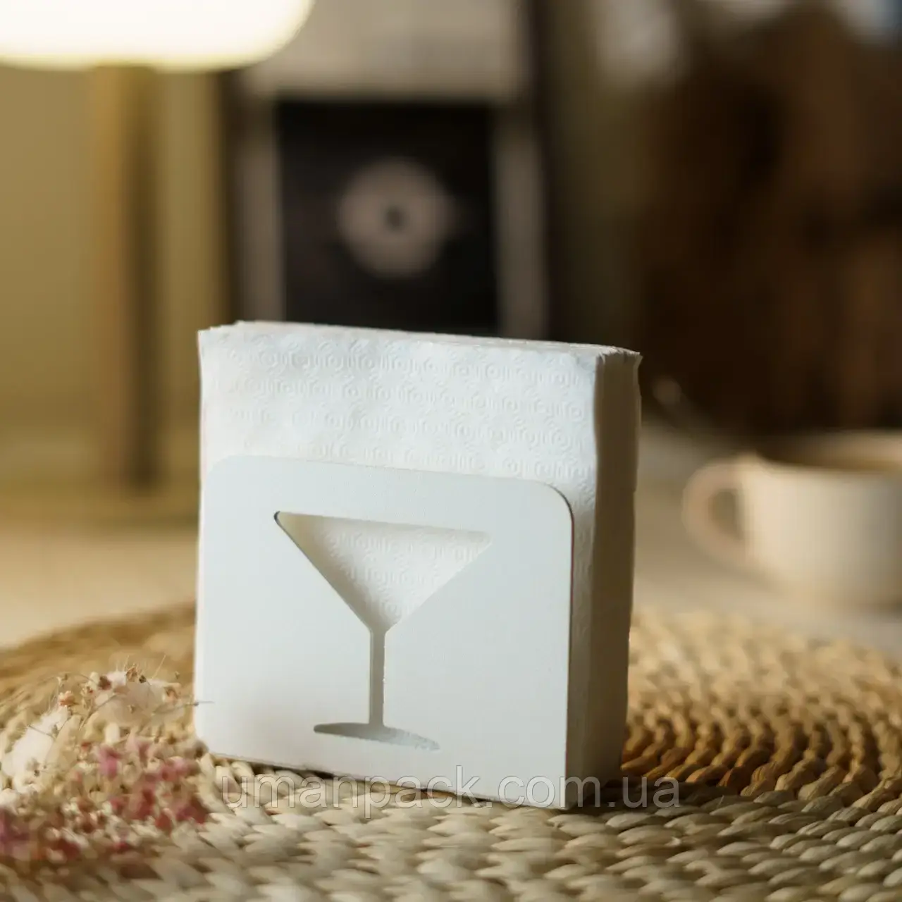 Підставка для серветок для. Колір білий. 13х10x4см