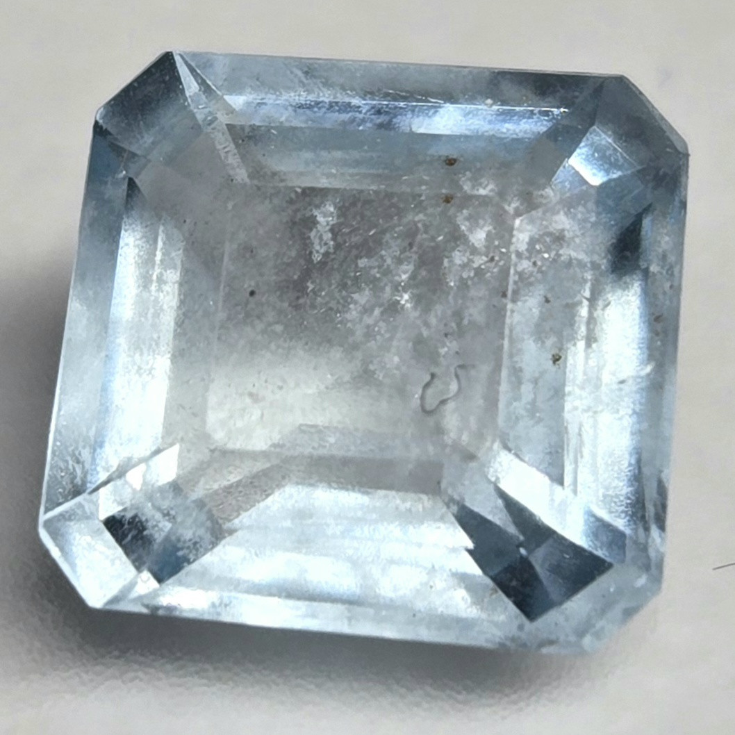 Аквамарин ювелірний натуральний для створення прикрас, ювелірна вставка в прикраси 1,6 ct, фото 1